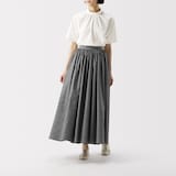 ［ＩＤＥＥ］Ｈ＆ｂｙＰＯＯＬ　ショートスリーブブラウス　ホワイト