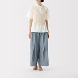 ［ＩＤＥＥ］Ｈ＆ｂｙＰＯＯＬ　ショートスリーブブラウス　ホワイト