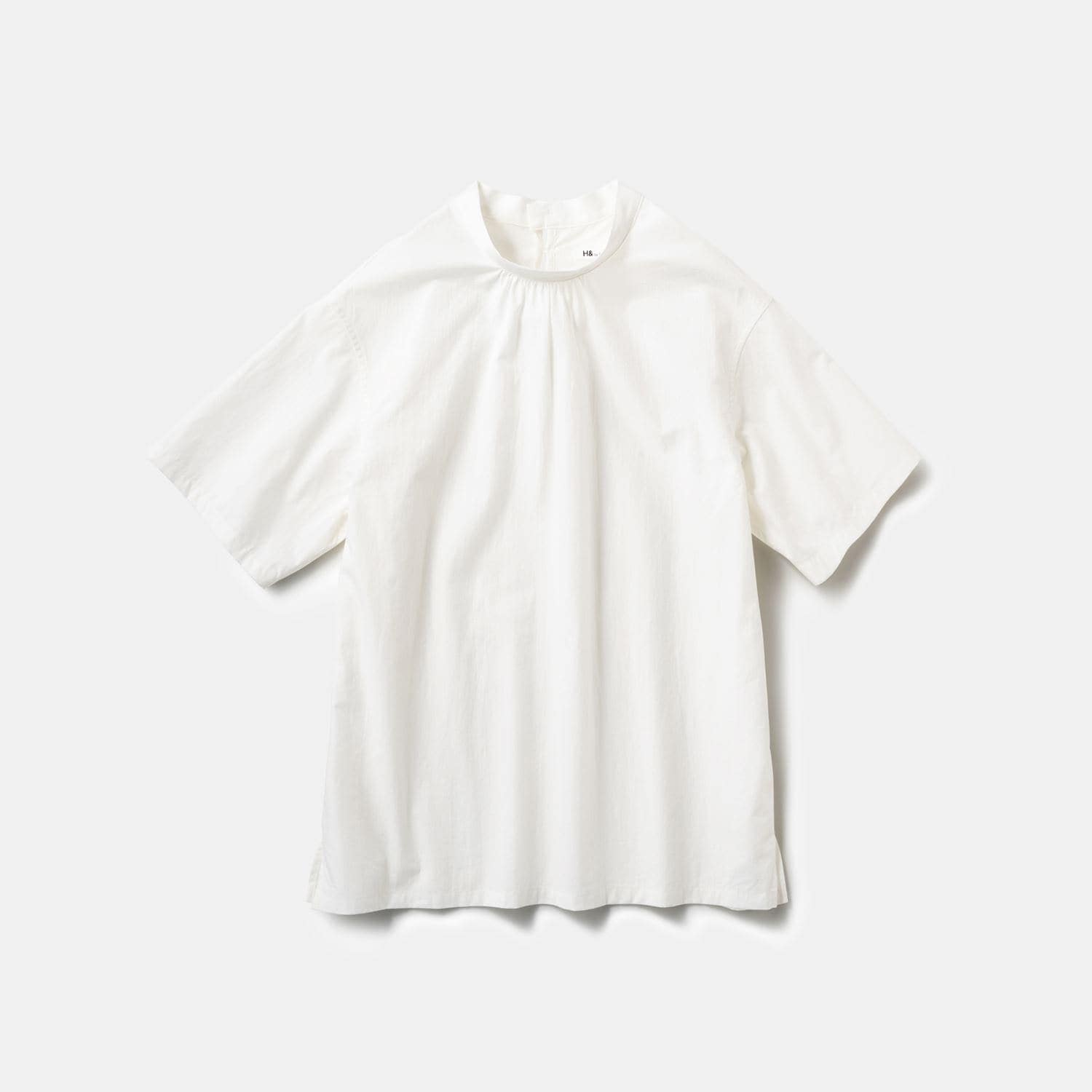 ［ＩＤＥＥ］Ｈ＆ｂｙＰＯＯＬ　ショートスリーブブラウス　ホワイト