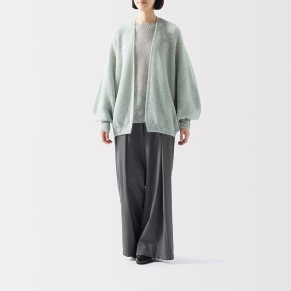 IDEE］H＆ by POOL モヘアカーディガン ブラック | 無印良品