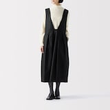 ［ＩＤＥＥ］Ｈ＆ｂｙＰＯＯＬ　ジャンパードレス　ライトブラック