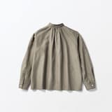 ［ＩＤＥＥ］Ｈ＆ｂｙＰＯＯＬ　スタンドアップカラーブラウス　グレージュ