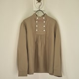 ［ＩＤＥＥ］Ｈ＆ｂｙＰＯＯＬ　スタンドアップカラーブラウス　グレージュ