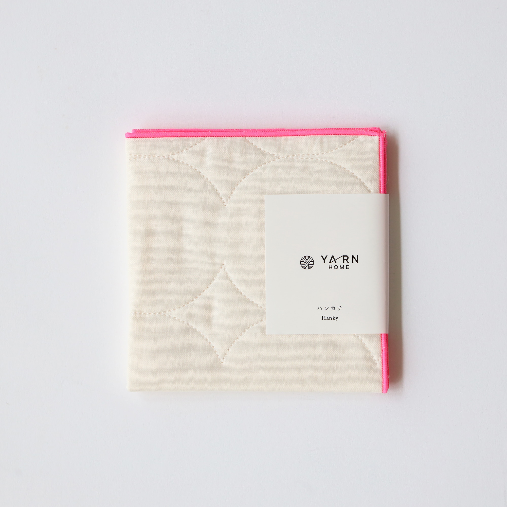 ［ＩＤＥＥ］ＹＡＲＮ　ＨＯＭＥハンカチ　ネオンピンク