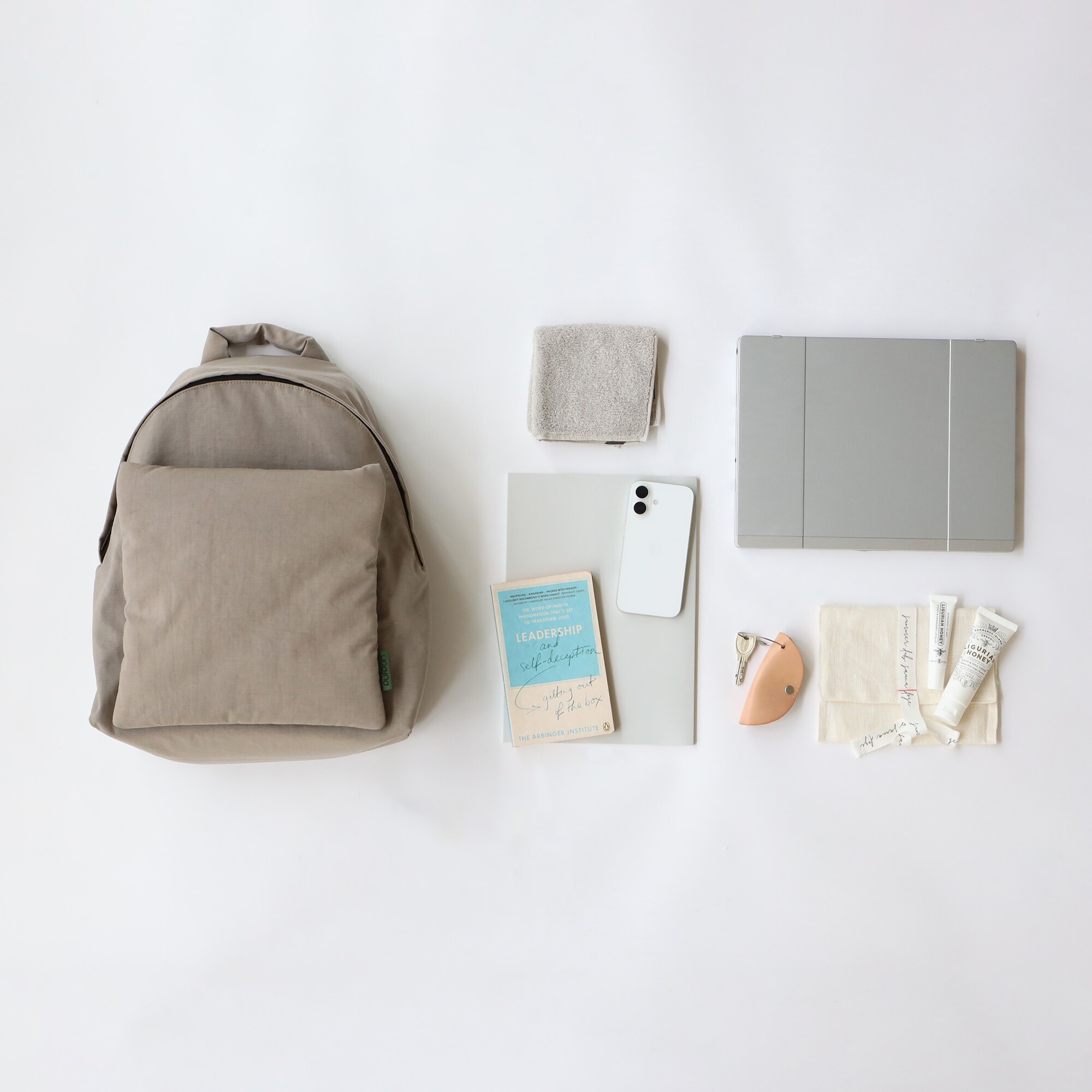 IDEE］PUFPON バックパック ベージュ | 無印良品