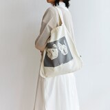 ［ＩＤＥＥ］ＰＯＯＬ　トートバッグ　ネコ　ブリックレッド