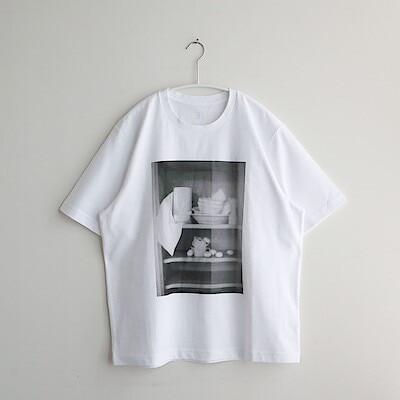 ［ＩＤＥＥ］Ｐｈｏｔｏｇｒａｐｈｙ　Ｔシャツ　マッシュルーム　ホワイト
