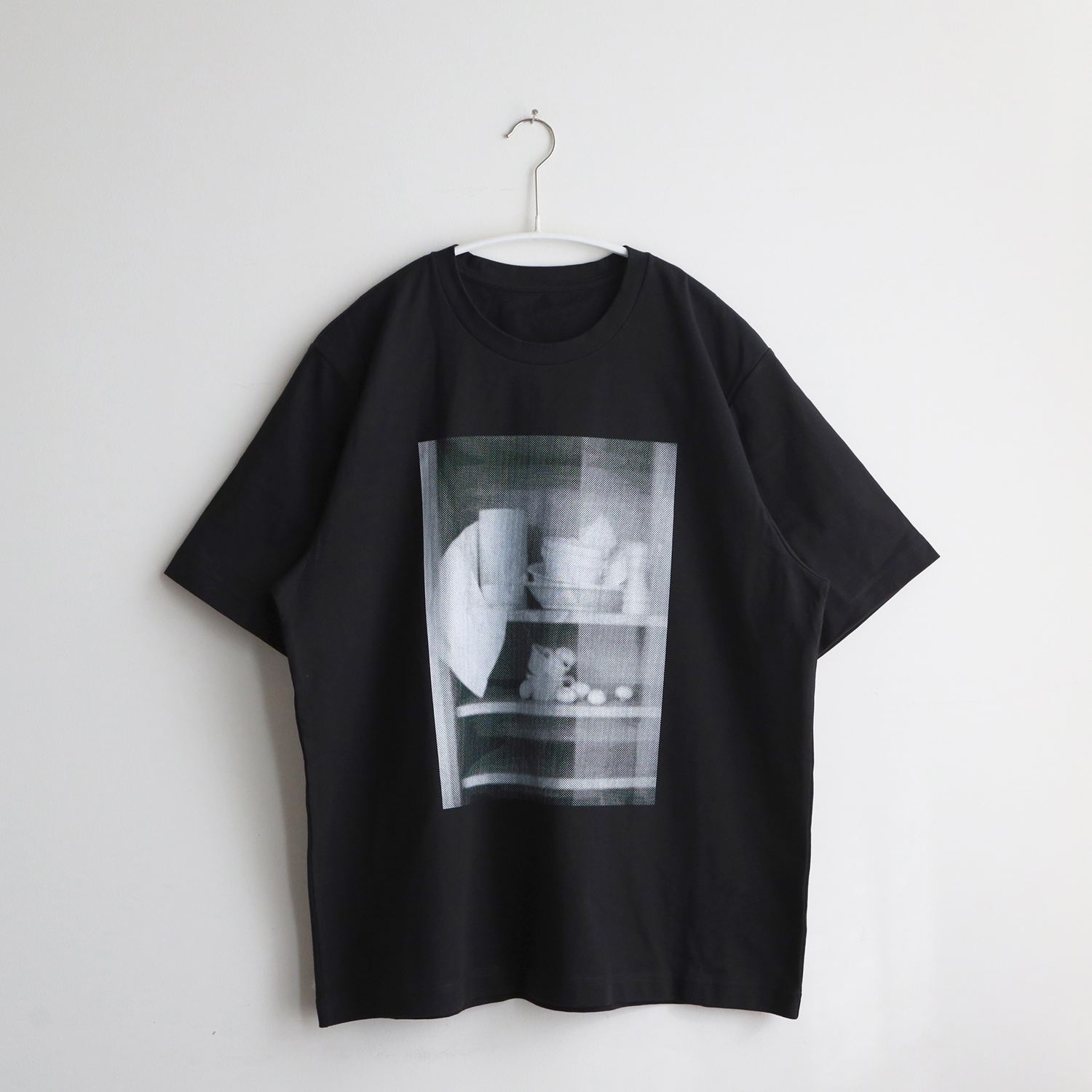 IDEE］Photography Tシャツ マッシュルーム ブラック