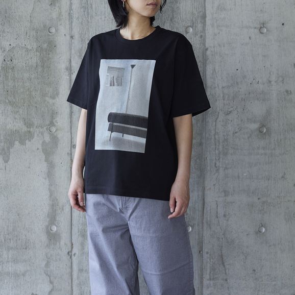 IDEE］Photography Tシャツ マッシュルーム ブラック