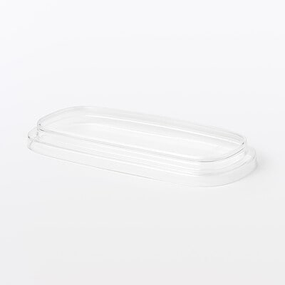【パーツ】耐熱ガラス容器　長方形／小　蓋　１個入り