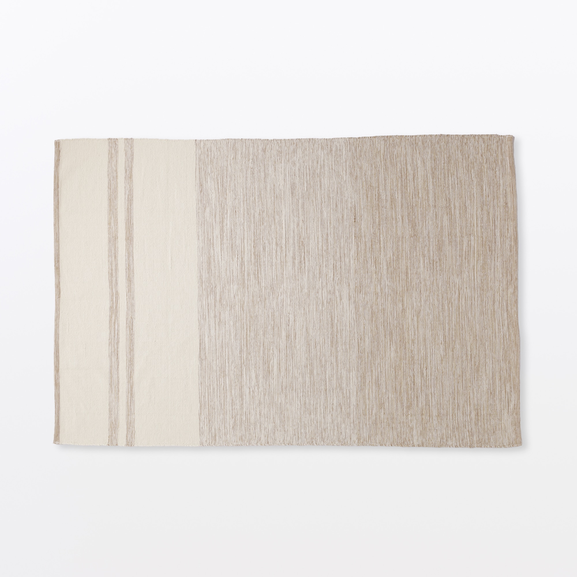 綿太番手インドの手織りラグ 140×200cm | 無印良品
