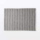 綿太番手インドの手織りラグ　１４０×２００ｃｍ