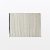 綿ウール太番手インドの手織りラグ　１２０×１６０ｃｍ