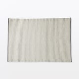 綿ウール太番手インドの手織りラグ　１４０×２００ｃｍ