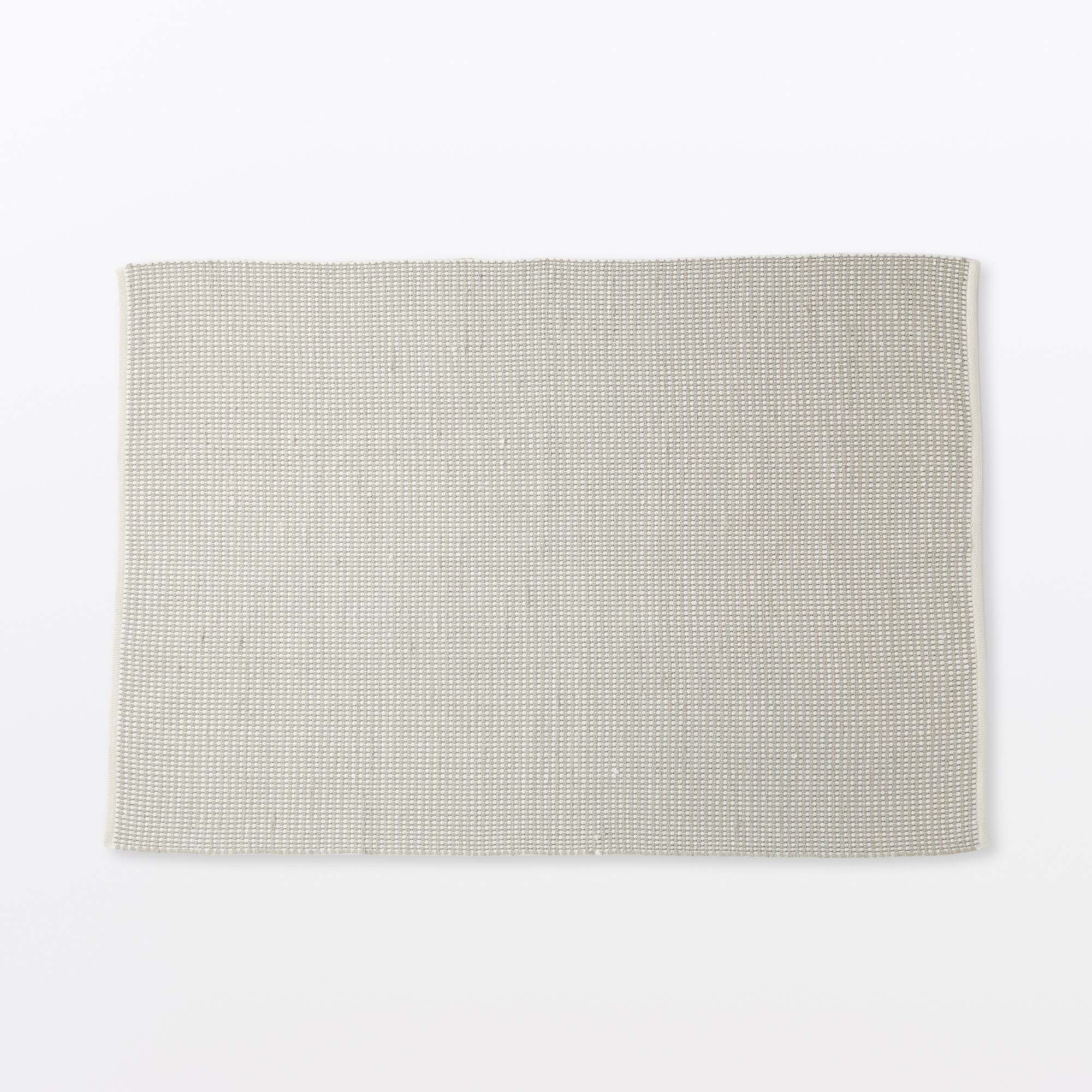 綿ウール太番手インドの手織りラグ　１４０×２００ｃｍ