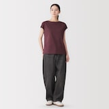婦人　天竺編みフレンチスリーブＴシャツ（ＶＮ）