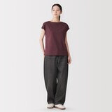 婦人　天竺編みフレンチスリーブＴシャツ（ＶＮ）