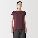 婦人　天竺編みフレンチスリーブＴシャツ（ＶＮ）