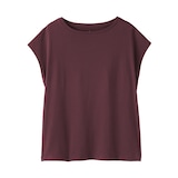 婦人　天竺編みフレンチスリーブＴシャツ（ＶＮ）