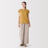 婦人　天竺編みフレンチスリーブＴシャツ（ＶＮ）
