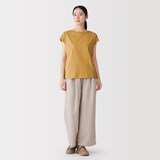 婦人　天竺編みフレンチスリーブＴシャツ（ＶＮ）