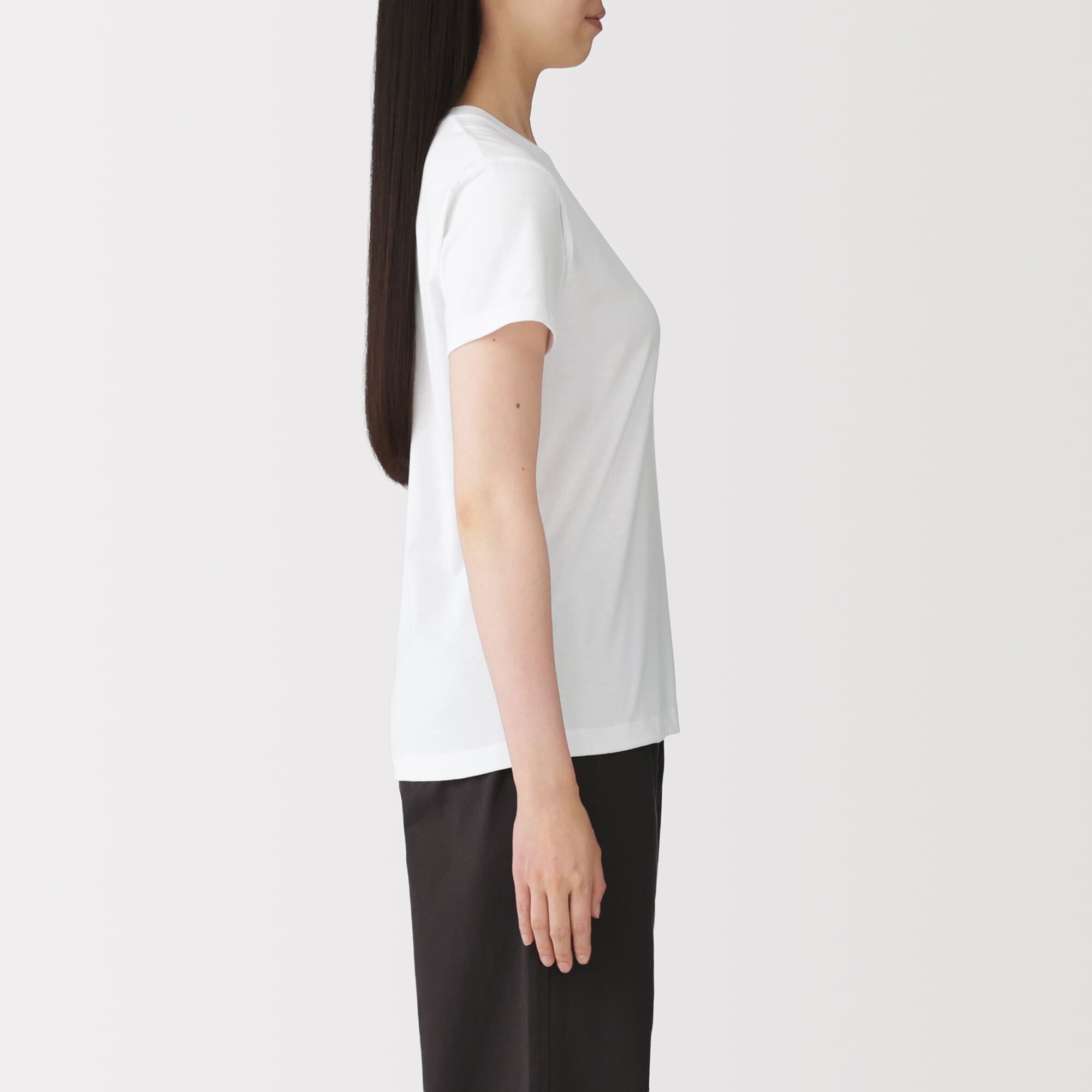 婦人　天竺編みクルーネック半袖Ｔシャツ（ＡＳＥＡＮ）