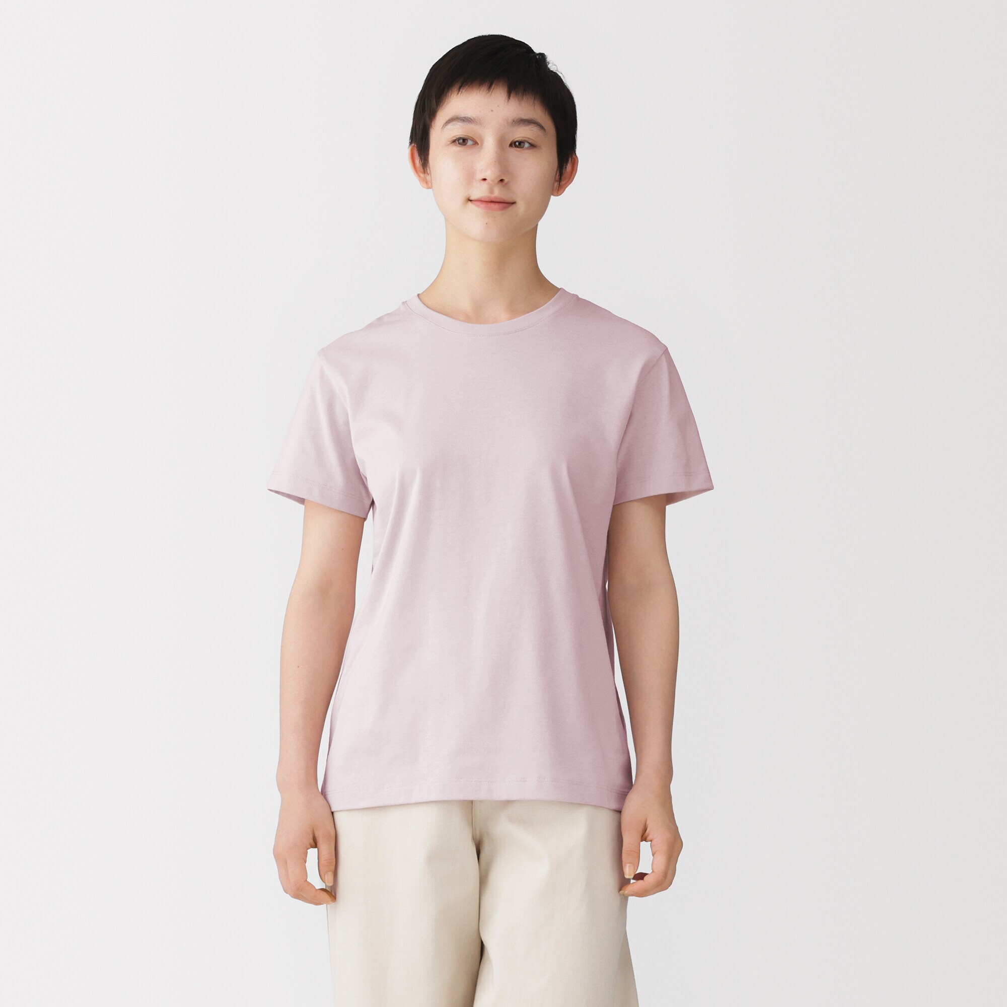 婦人　天竺編みクルーネック半袖Ｔシャツ（ＡＳＥＡＮ）