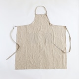 ［ＩＤＥＥ］ａ　ｔａｂｌｅ　ｌｉｎｅｎ　エプロン　エクリュ