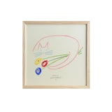 ［ＩＤＥＥ］アートポスター　山口一郎　ネコトハナ　３０角