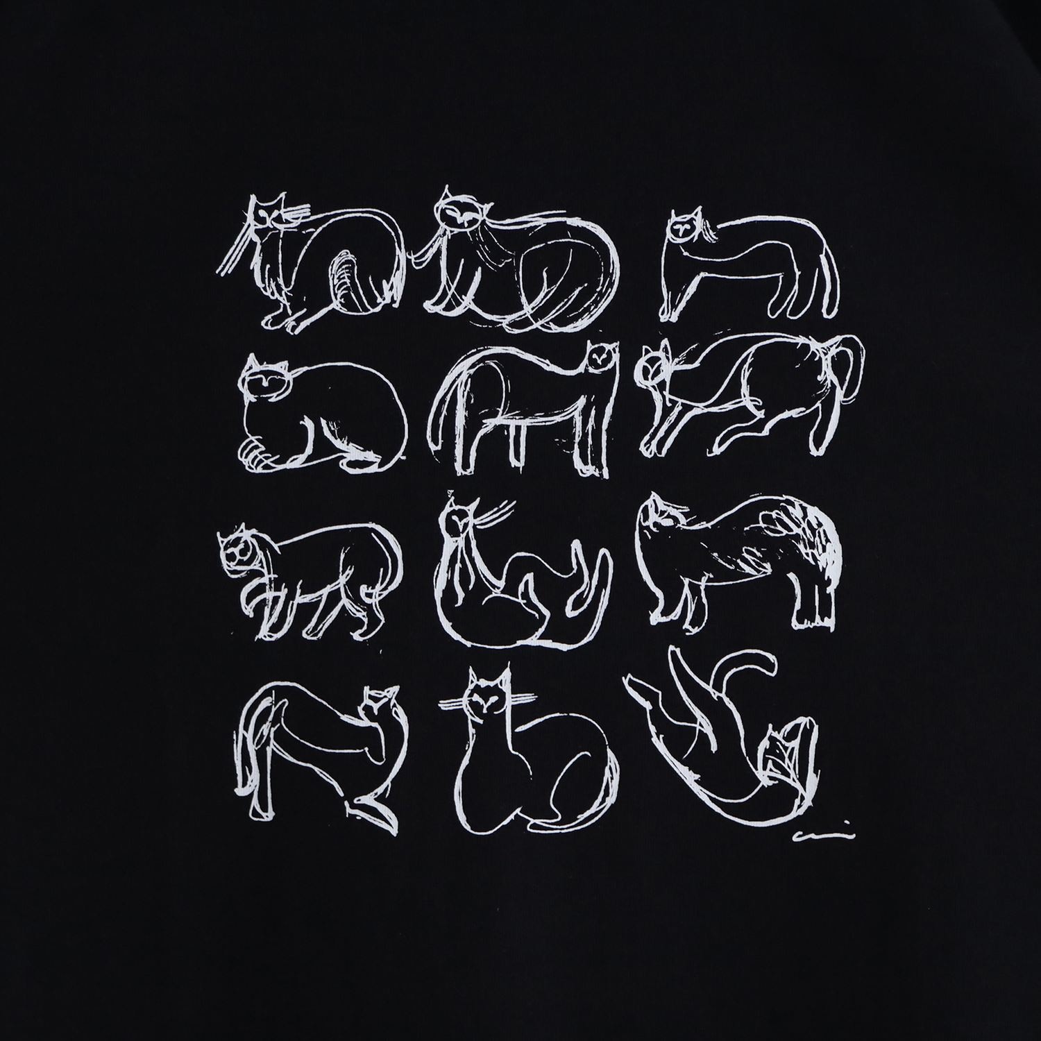 ［ＩＤＥＥ］ｃｏｒｉｃｃｉ　Ｔシャツ　長袖　Ｃａｔ　ブラック