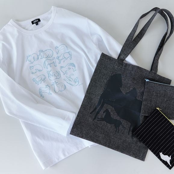 ［ＩＤＥＥ］ｃｏｒｉｃｃｉ　Ｔシャツ　長袖　Ｃａｔ　ブラック