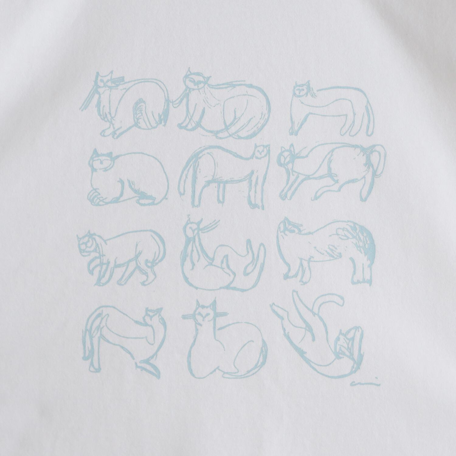 ［ＩＤＥＥ］ｃｏｒｉｃｃｉ　Ｔシャツ　長袖　Ｃａｔ　ホワイト