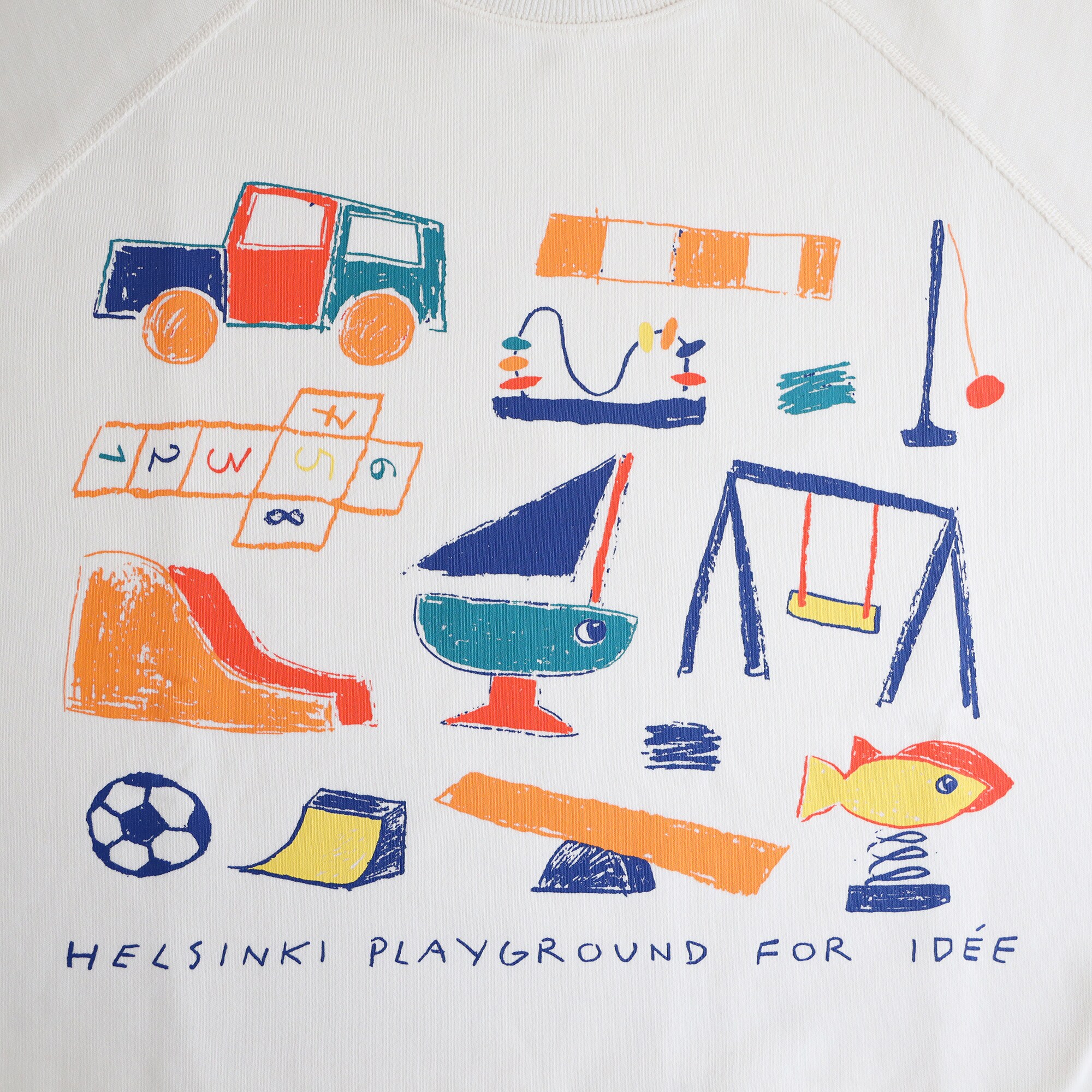 ［ＩＤＥＥ］Ｈｅｌｓｉｎｋｉ　Ｐｌａｙｇｒｏｕｎｄ　スウェット　Ｉｖｏｒｙ　Ｍ
