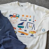 ［ＩＤＥＥ］Ｈｅｌｓｉｎｋｉ　Ｐｌａｙｇｒｏｕｎｄ　スウェット　Ｉｖｏｒｙ　Ｍ