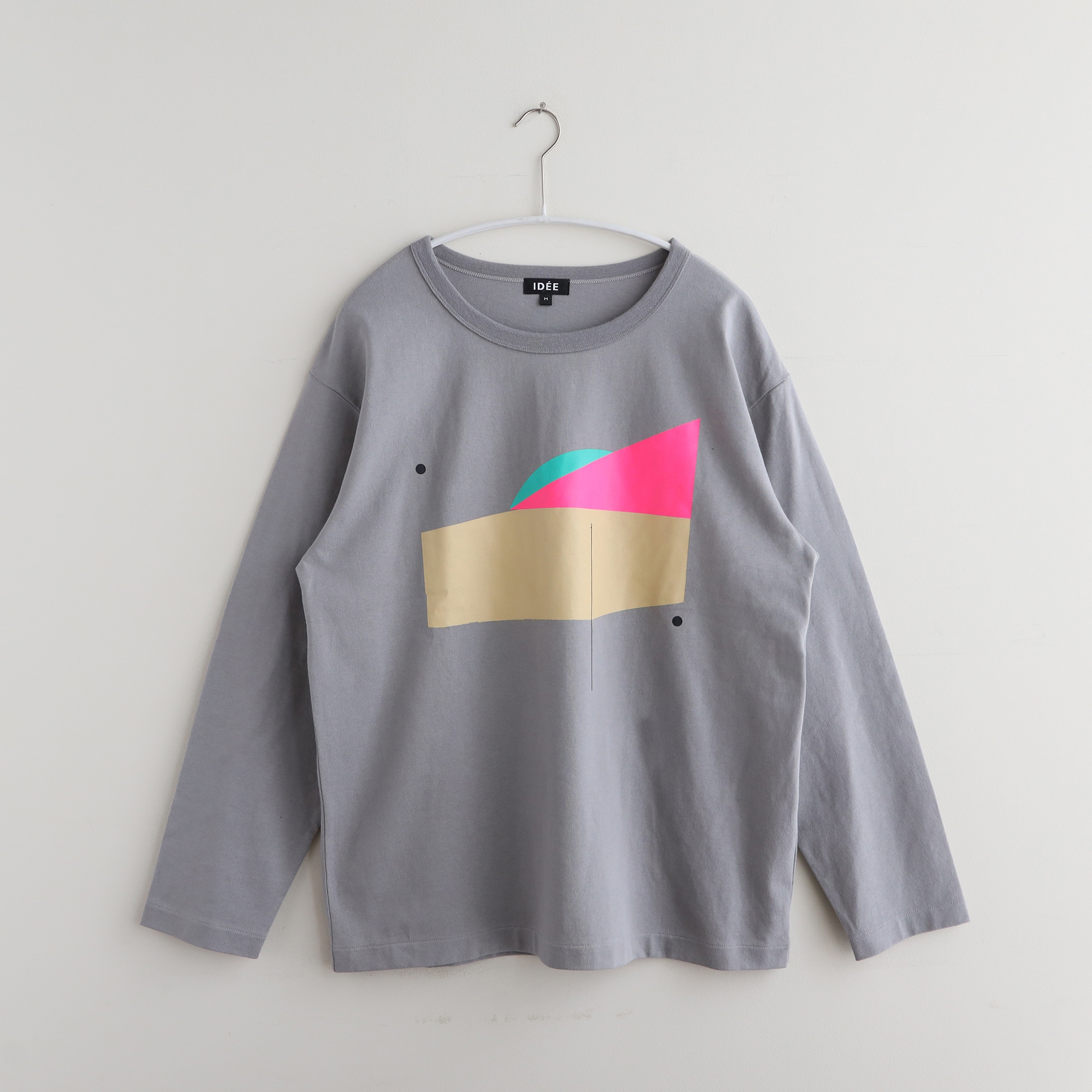 ［ＩＤＥＥ］ＩＤＥＥ　Ｃｏｍｐｏｓｉｔｉｏｎ　Ｔシャツ　長袖　ピンク