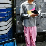 ［ＩＤＥＥ］ＩＤＥＥ　Ｃｏｍｐｏｓｉｔｉｏｎ　Ｔシャツ　長袖　ピンク