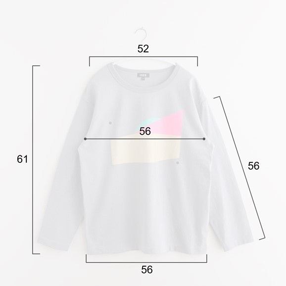 ［ＩＤＥＥ］ＩＤＥＥ　Ｃｏｍｐｏｓｉｔｉｏｎ　Ｔシャツ　長袖　ピンク