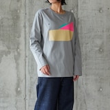 ［ＩＤＥＥ］ＩＤＥＥ　Ｃｏｍｐｏｓｉｔｉｏｎ　Ｔシャツ　長袖　ピンク