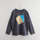 ［ＩＤＥＥ］ＩＤＥＥ　Ｃｏｍｐｏｓｉｔｉｏｎ　Ｔシャツ　長袖　ブルー