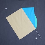 ［ＩＤＥＥ］ＩＤＥＥ　Ｃｏｍｐｏｓｉｔｉｏｎ　Ｔシャツ　長袖　ブルー