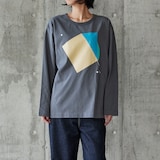 ［ＩＤＥＥ］ＩＤＥＥ　Ｃｏｍｐｏｓｉｔｉｏｎ　Ｔシャツ　長袖　ブルー