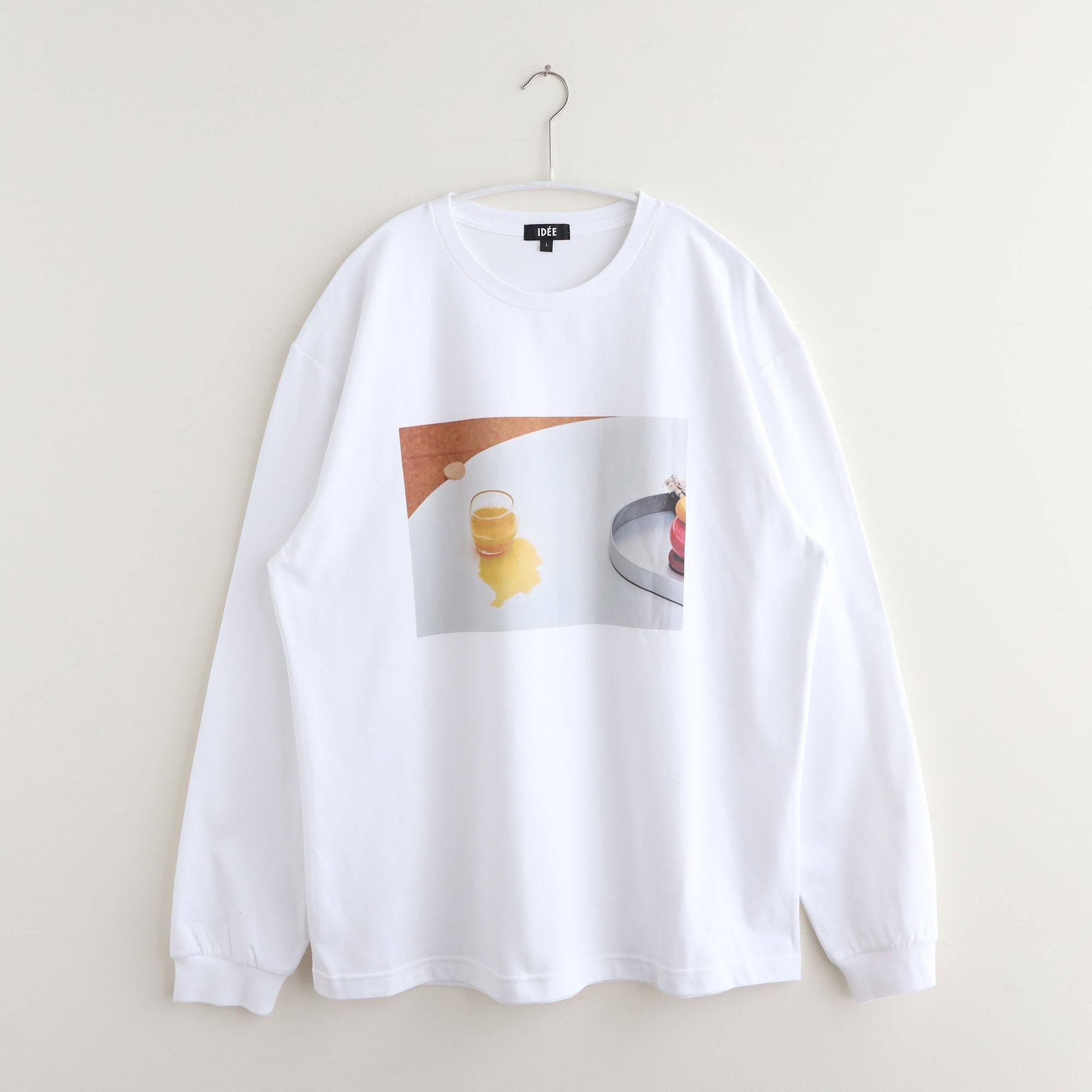 ［ＩＤＥＥ］Ｐｈｏｔｏｇｒａｐｈｙ　Ｔシャツ　長袖　Ｊｕｉｃｅ　Ｌサイズ