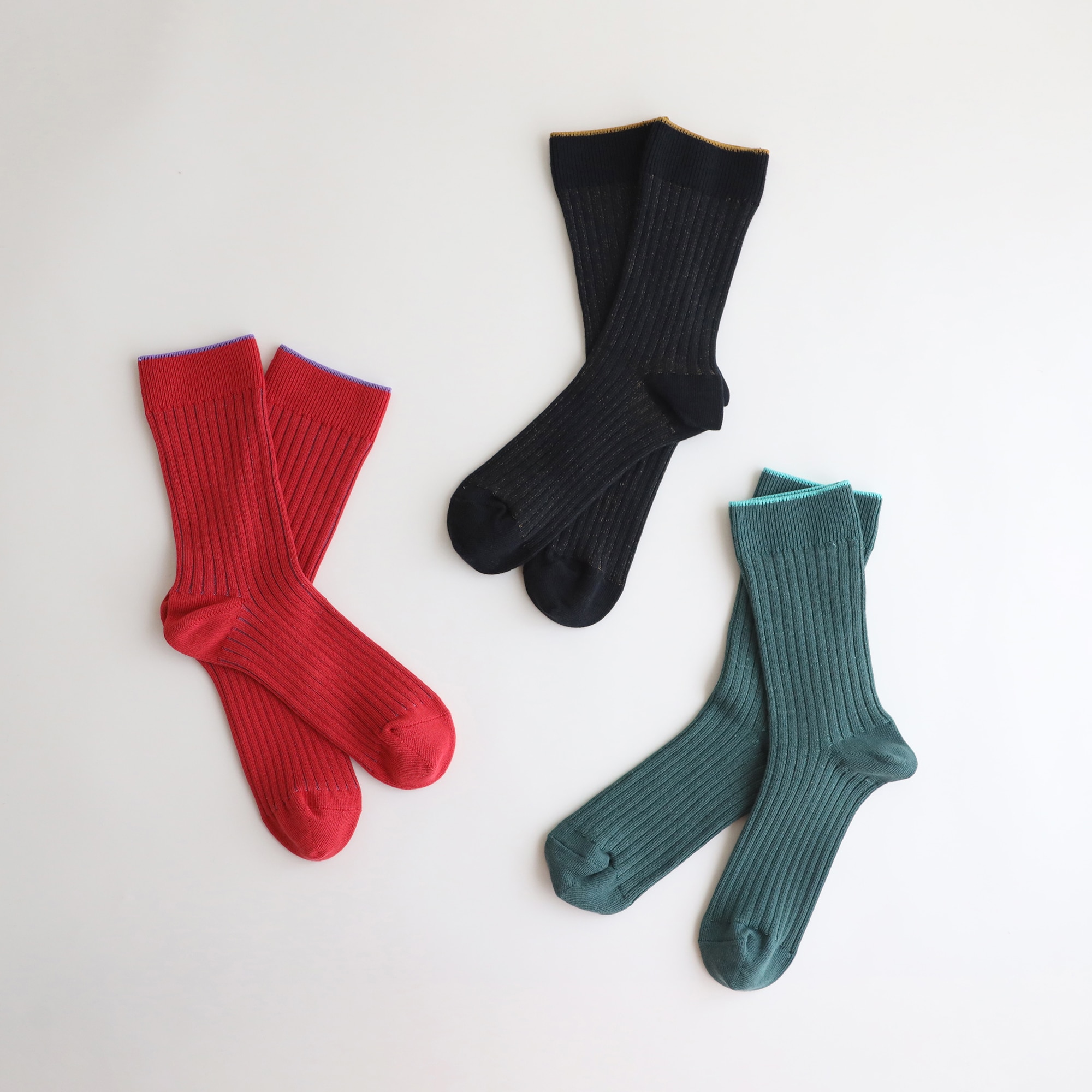 ［ＩＤＥＥ］Ｒｉｂ　Ｓｏｃｋｓ　レッド　Ｍ