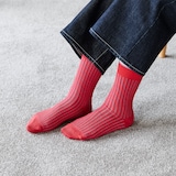［ＩＤＥＥ］Ｒｉｂ　Ｓｏｃｋｓ　レッド　Ｌ