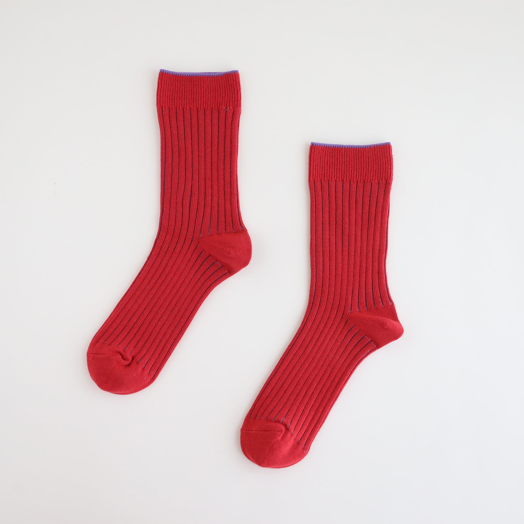 ［ＩＤＥＥ］Ｒｉｂ　Ｓｏｃｋｓ　レッド　Ｌ