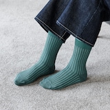 ［ＩＤＥＥ］Ｒｉｂ　Ｓｏｃｋｓ　グリーン　Ｌ