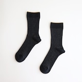 ［ＩＤＥＥ］Ｒｉｂ　Ｓｏｃｋｓ　ブラック　Ｌ