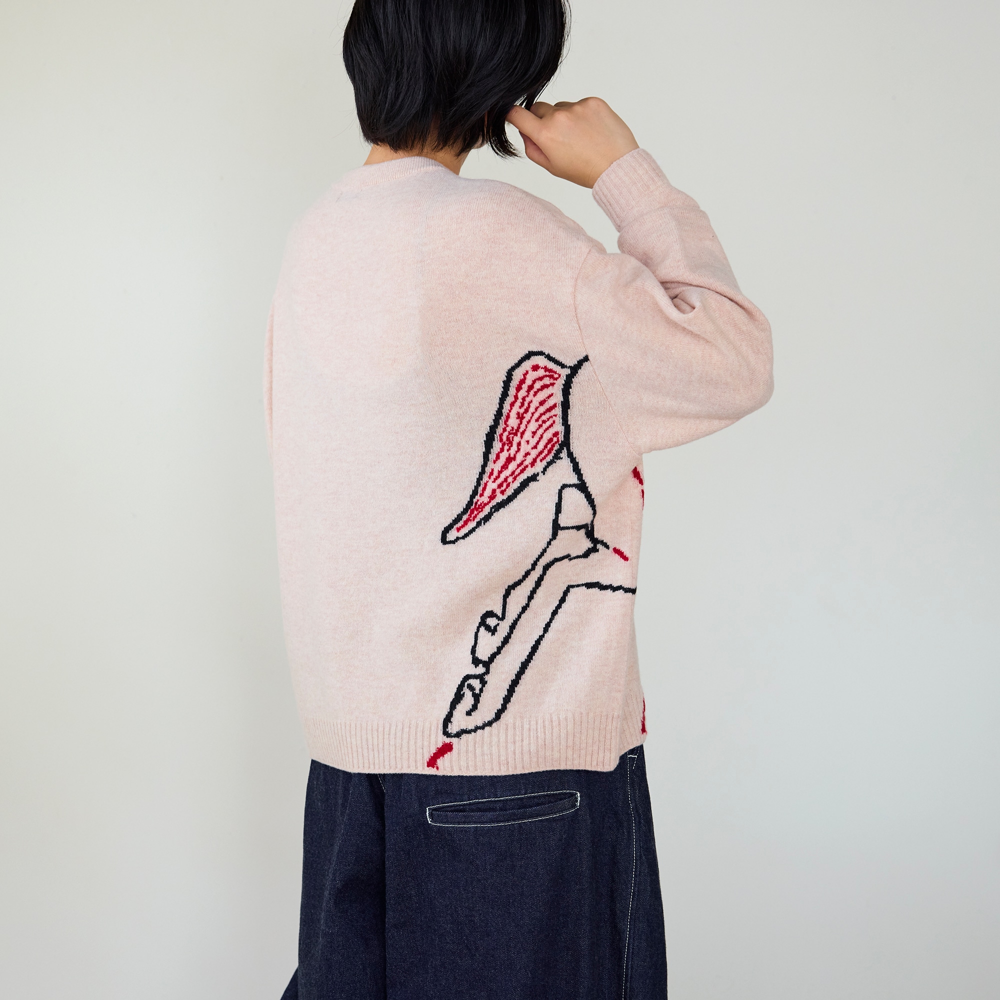 ［ＩＤＥＥ］Ｌｅｅ　Ｉｚｕｍｉｄａ　セーター　Ｈｏｒｓｅ　ベージュ