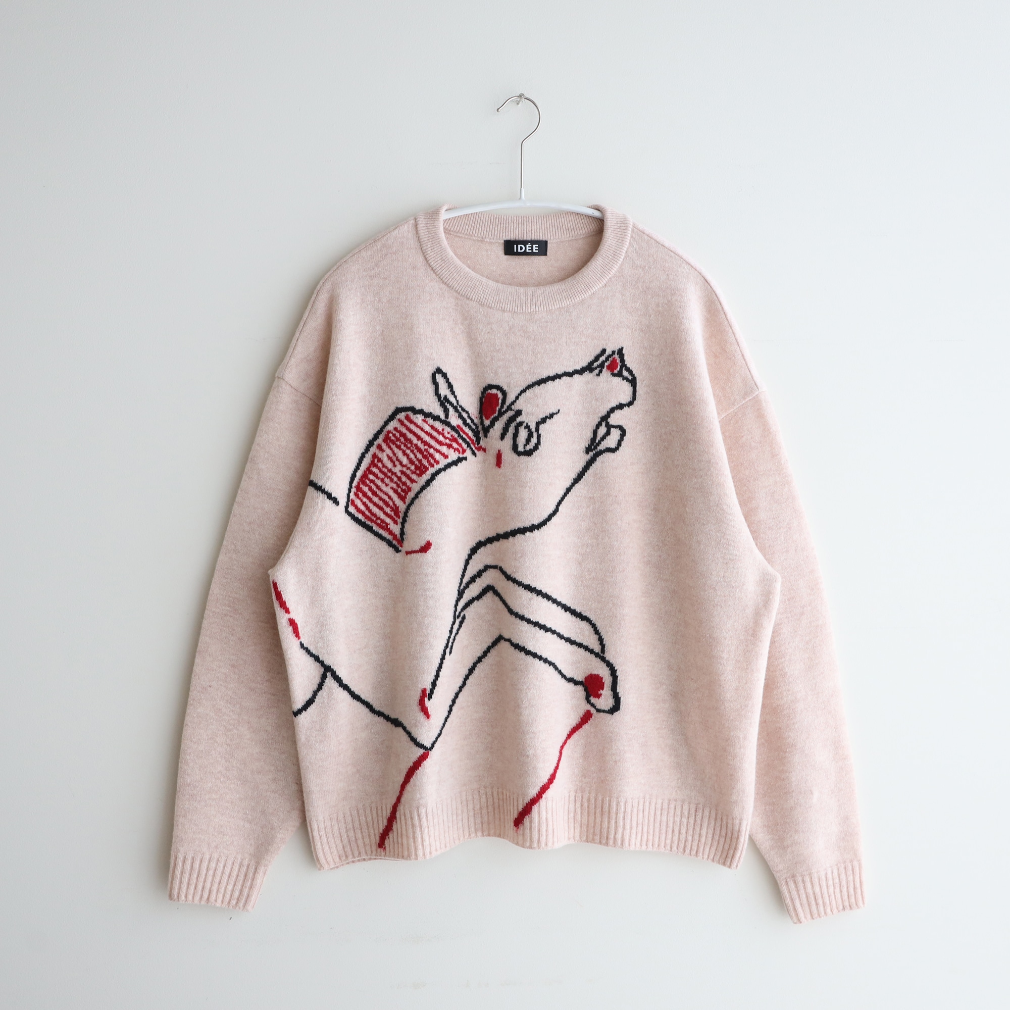［ＩＤＥＥ］Ｌｅｅ　Ｉｚｕｍｉｄａ　セーター　Ｈｏｒｓｅ　ベージュ