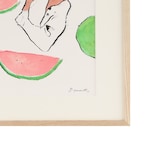 ［ＩＤＥＥ］柚木沙弥郎　リトグラフ　Ｓサイズ　Ｗａｔｅｒｍｅｌｏｎ　Ｍａｎ